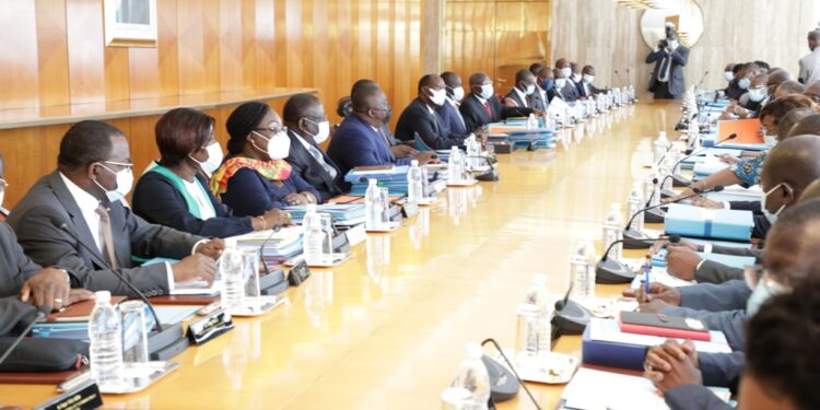 Les images du conseil des ministres du mercredi 08 septembre 2021 au palais présidentiel au Plateau à Abidjan.