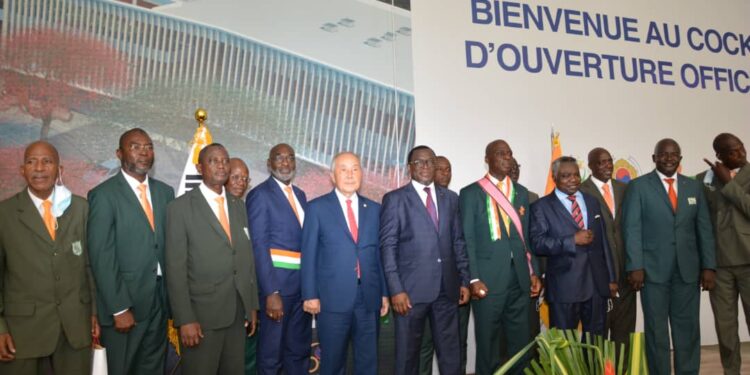 Cérémonie d’inauguration du centre sportif culturel et des Tics Ivoiro-coreen Alassane Ouattara en images