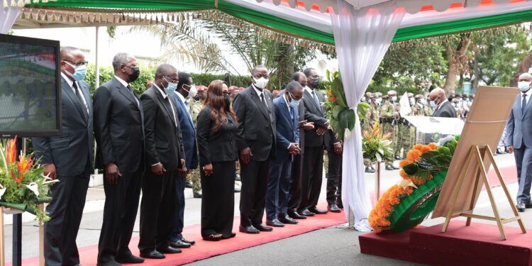 Les images de l’hommage national à l’ex-Premier ministre Charles Konan Banny jeudi 07 octobre à la primature
