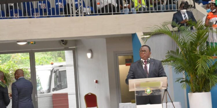 Cérémonie d’inauguration du centre sportif culturel et des Tics Ivoiro-coreen Alassane Ouattara en images