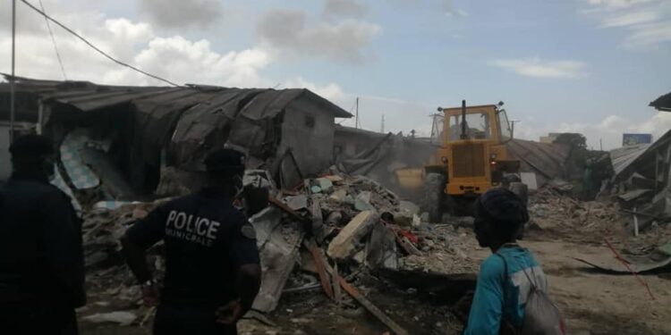 Marcory : libération des emprises du canal d’Anoumabo et Aliodan