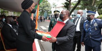 Les images de l&rsquo;hommage national à l&rsquo;ex-Premier ministre Charles Konan Banny jeudi 07 octobre à la primature