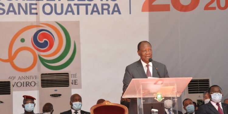 Cérémonie d’inauguration du centre sportif culturel et des Tics Ivoiro-coreen Alassane Ouattara en images