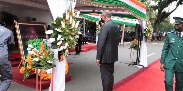 Les images de l’hommage national à l’ex-Premier ministre Charles Konan Banny jeudi 07 octobre à la primature