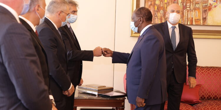 Photos de l’entretien du Président Alassane Ouattara, avec le Pdg du groupe ENI