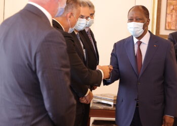 Photos de l’entretien du Président Alassane Ouattara, avec le Pdg du groupe ENI