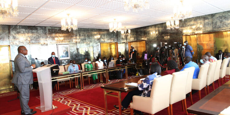 Les images du conseil des ministres du mercredi 20/10/2021 au Palais présidentiel d’Abidjan Plateau.