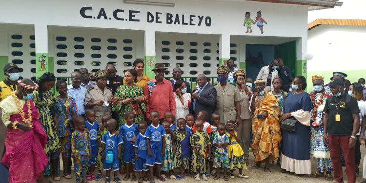 Soubré : La ministre Nasseneba Touré réceptionne 3 centres d’action communautaires pour l’enfance
