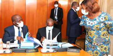 Les images du conseil des ministres du mercredi 20/10/2021 au Palais présidentiel d&rsquo;Abidjan Plateau.