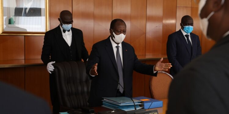 Les images du conseil des ministres du mercredi 20/10/2021 au Palais présidentiel d’Abidjan Plateau.