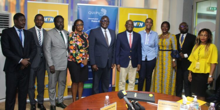 Cérémonie de signature entre Quipux Afrique et MTN Cote d’Ivoire