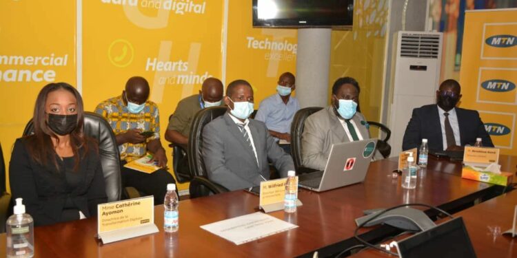 Cérémonie de signature entre Quipux Afrique et MTN Cote d’Ivoire