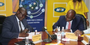 Cérémonie de signature entre Quipux Afrique et MTN Cote d&rsquo;Ivoire