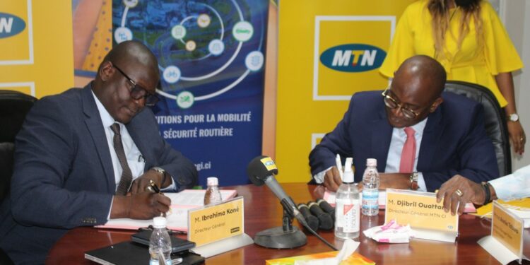 Cérémonie de signature entre Quipux Afrique et MTN Cote d’Ivoire