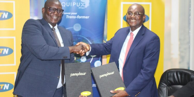 Cérémonie de signature entre Quipux Afrique et MTN Cote d’Ivoire