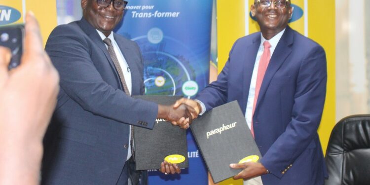 Cérémonie de signature entre Quipux Afrique et MTN Cote d’Ivoire