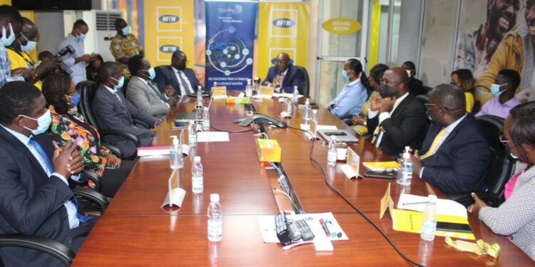 Cérémonie de signature entre Quipux Afrique et MTN Cote d’Ivoire