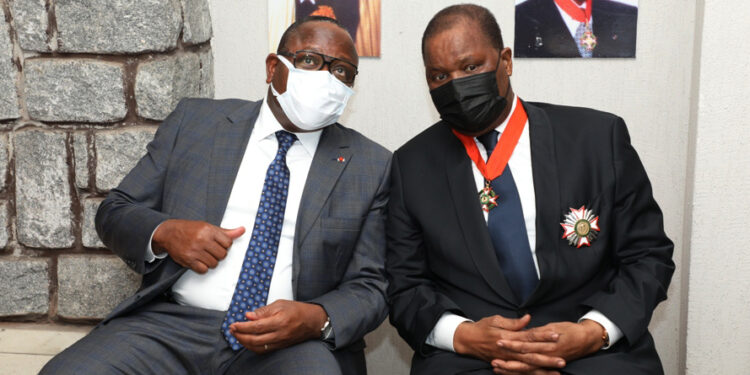 Les images de la décoration du 15/10 au 02/11/2021 des hautes autorités de la République par la grande chancelière à Cocody-Abidjan.