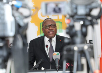 Les images de la conférence de presse du président de la CEI Ibrahime Coulibaly-Kuibiert le jeudi 18 novembre au siège de l’institution sise II-Plateaux à Abidjan