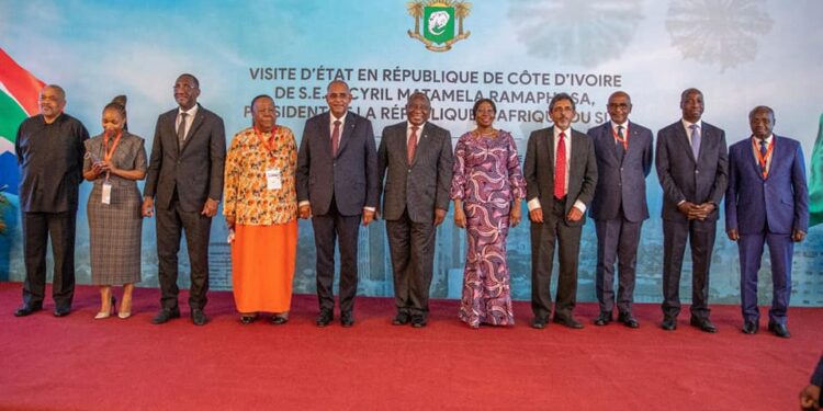 Côte d’Ivoire – Afrique du Sud : le Premier Ministre Patrick Achi salue le renforcement des relations bilatérales