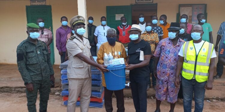 Bédiala reçoit du matériel de lutte contre la propagation du Covid-19