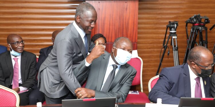 Les images du lancement du 5e dialogue entre les partis politiques et le gouvernement en présence du Premier ministre Patrick Achi à la Primature au Plateau.