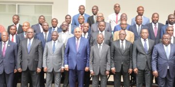 Les images du lancement du 5e dialogue entre les partis politiques et le gouvernement en présence du Premier ministre Patrick Achi à la Primature au Plateau.