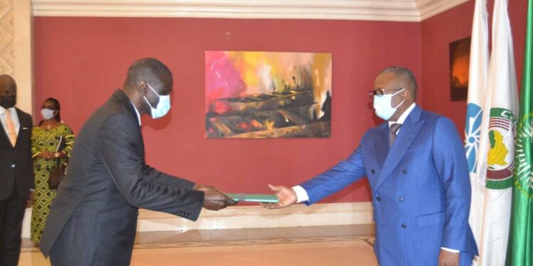 Côte d’Ivoire- Guinée-Bissau : L’ambassadeur Touré Sékou a présenté ses lettres de créance.