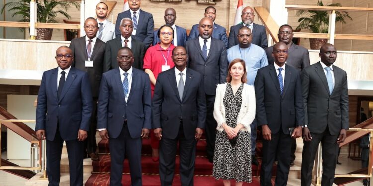 9e Assemblée Générale de l’AISCCUF: les membres reçus par Ouattara