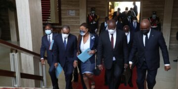 Les images du conseil des ministres du mercredi 05 janvier 2022 au palais présidentiel à Abidjan Plateau.
