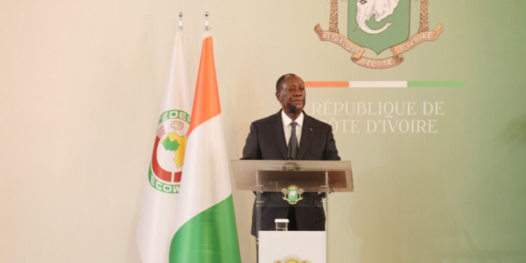Les images de la cérémonie de présentation des vœux de nouvel an au président Alassane Ouattara au palais présidentiel, mercredi 02 février