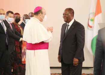 Les images de la cérémonie de présentation des vœux de nouvel an au président Alassane Ouattara au palais présidentiel, mercredi 02 février