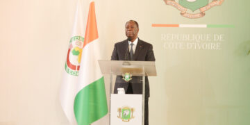 Les images de la cérémonie de présentation des vœux de nouvel an au président Alassane Ouattara au palais présidentiel, mercredi 02 février