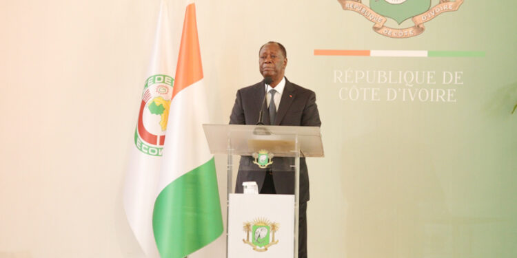 Les images de la cérémonie de présentation des vœux de nouvel an au président Alassane Ouattara au palais présidentiel, mercredi 02 février