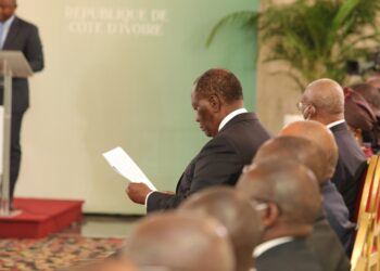 Les images de la cérémonie de présentation des vœux de nouvel an au président Alassane Ouattara au palais présidentiel, mercredi 02 février