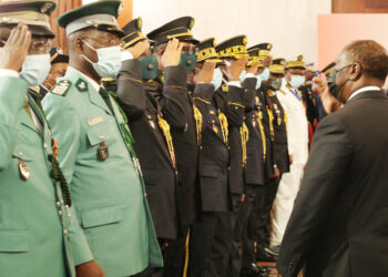 Les images de la cérémonie de présentation des vœux de nouvel an au président Alassane Ouattara au palais présidentiel, mercredi 02 février