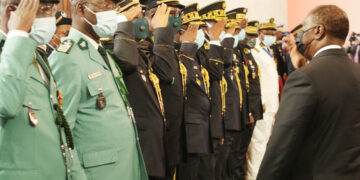 Les images de la cérémonie de présentation des vœux de nouvel an au président Alassane Ouattara au palais présidentiel, mercredi 02 février