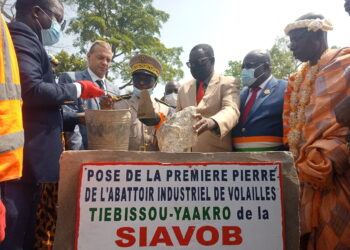 Tiebissou : un abattoir en construction à  Yaakro-Koffi-Kouassikro