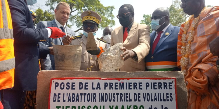 Tiebissou : un abattoir en construction à  Yaakro-Koffi-Kouassikro