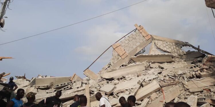 Treichville : 5 morts dans l’effondrement d’un immeuble