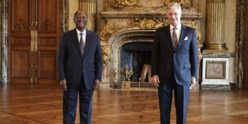 Le Président Ouattara reçu par Sa Majesté Philippe de Belgique, Roi des Belges.
