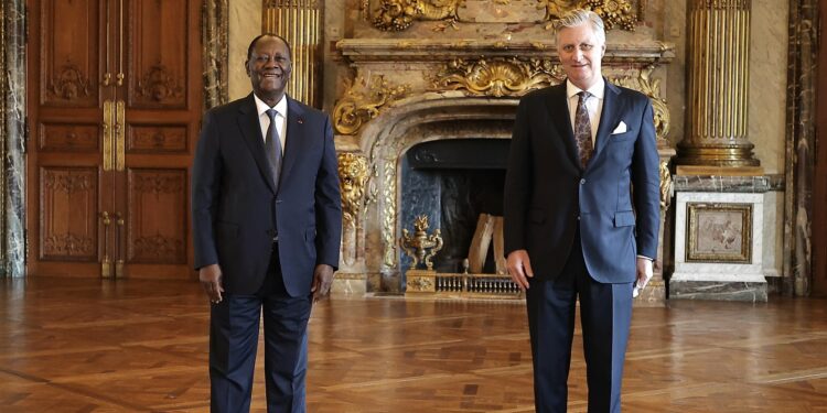 Le Président Ouattara reçu par Sa Majesté Philippe de Belgique, Roi des Belges.