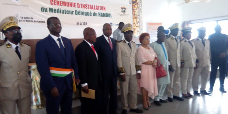 Katiola: le médiateur délégué de la région du Hambol investi.