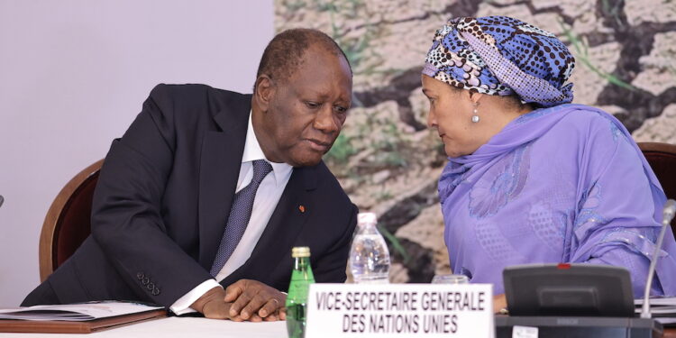 Les images du Sommet des Chefs d’Etat et de Gouvernement sur la sécheresse et la restauration des terres dans le cadre de la COP15, lundi 09 mai à Abidjan