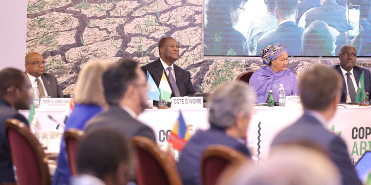 Les images du Sommet des Chefs d’Etat et de Gouvernement sur la sécheresse et la restauration des terres dans le cadre de la COP15, lundi 09 mai à Abidjan