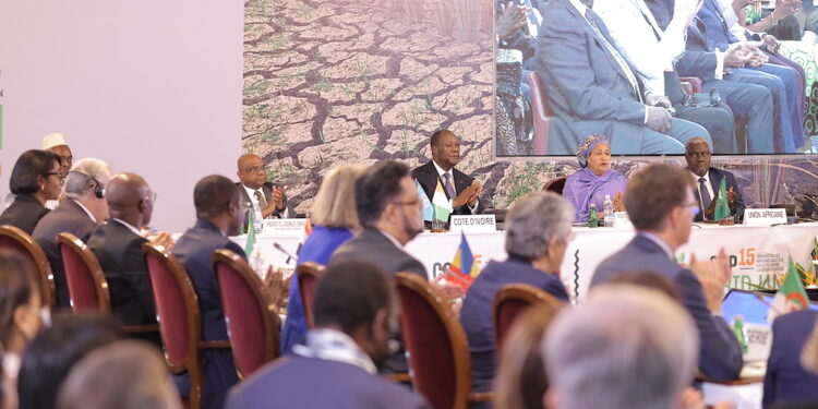 Les images du Sommet des Chefs d’Etat et de Gouvernement sur la sécheresse et la restauration des terres dans le cadre de la COP15, lundi 09 mai à Abidjan