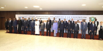 Les images du Sommet des Chefs d&rsquo;Etat et de Gouvernement sur la sécheresse et la restauration des terres dans le cadre de la COP15, lundi 09 mai à Abidjan