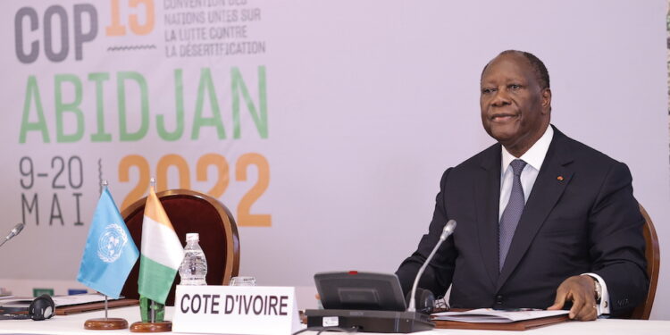 Les images du Sommet des Chefs d’Etat et de Gouvernement sur la sécheresse et la restauration des terres dans le cadre de la COP15, lundi 09 mai à Abidjan