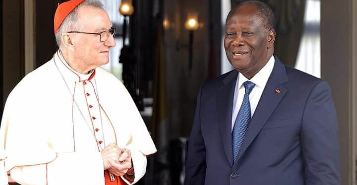 Paix en Côte d’Ivoire : le Cardinal Pietro Parolin satisfait de Ouattara
