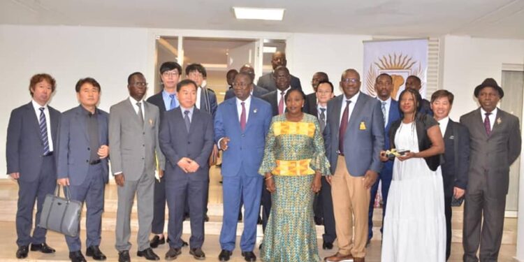 Côte d’Ivoire : Des hommes d’affaires Sud-coréens chez  le président du Senat